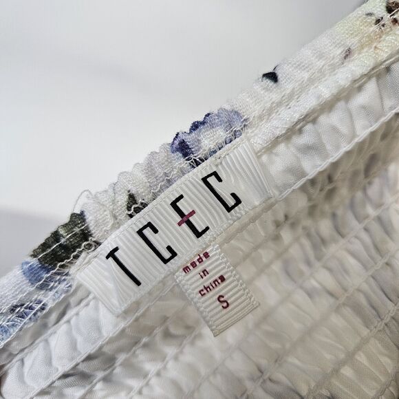 Gwen White Floral Mini Dress Women Size Small - Picture 6 of 9